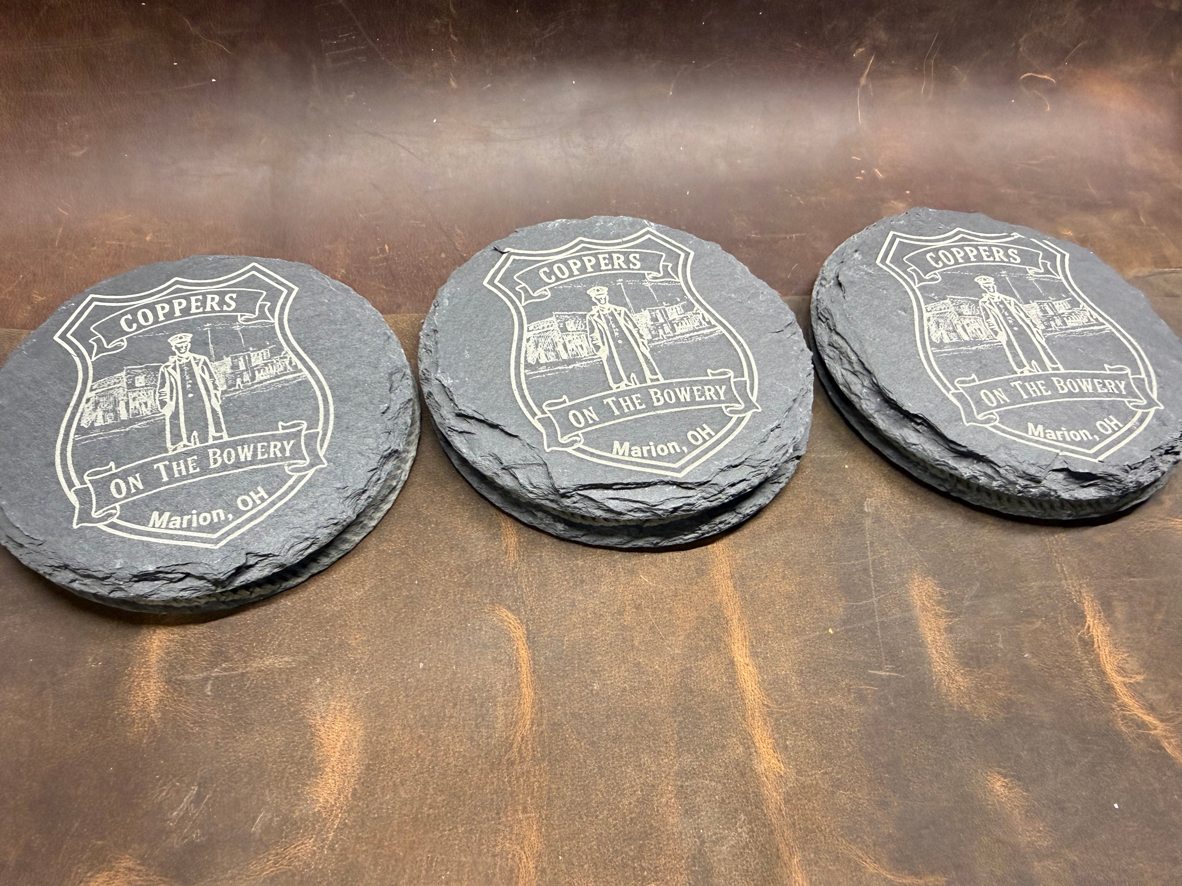THE COLD CASE COASTER SERIES: Slate Coasters  (6 pack)
