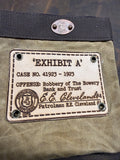 EXHIBIT A - The "Evidence Tag": Waxed Canvas Utility Bag