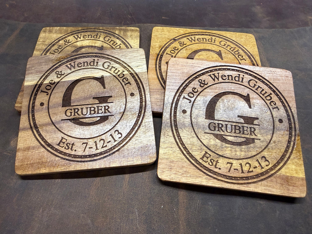 THE COLD CASE COASTER SERIES:  Wood Coasters (4 pack)