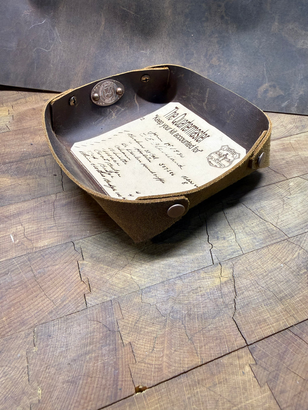 THE QUARTERMASTER: 1930 Patrolman’s Inventory Leather Valet
