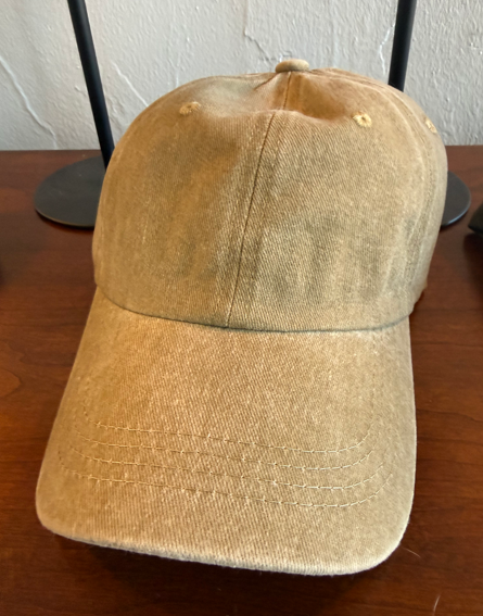 Vintage Wash Adjustable Ball Caps