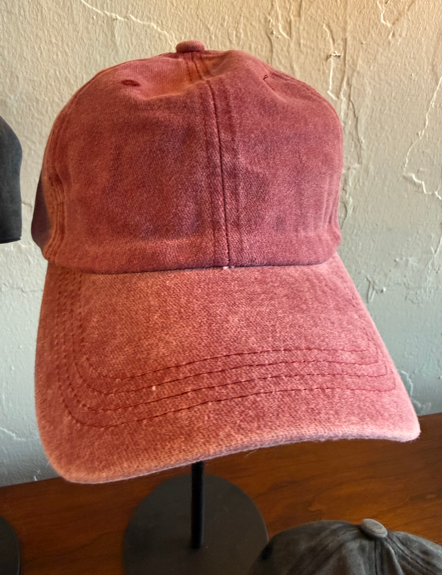 Vintage Wash Adjustable Ball Caps