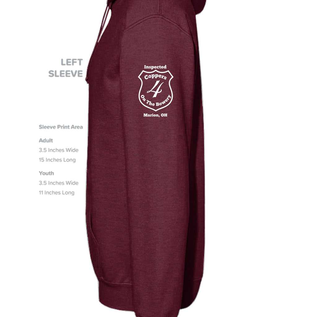 Maroon Heather - DT8101 - SLEEVE_LEFT