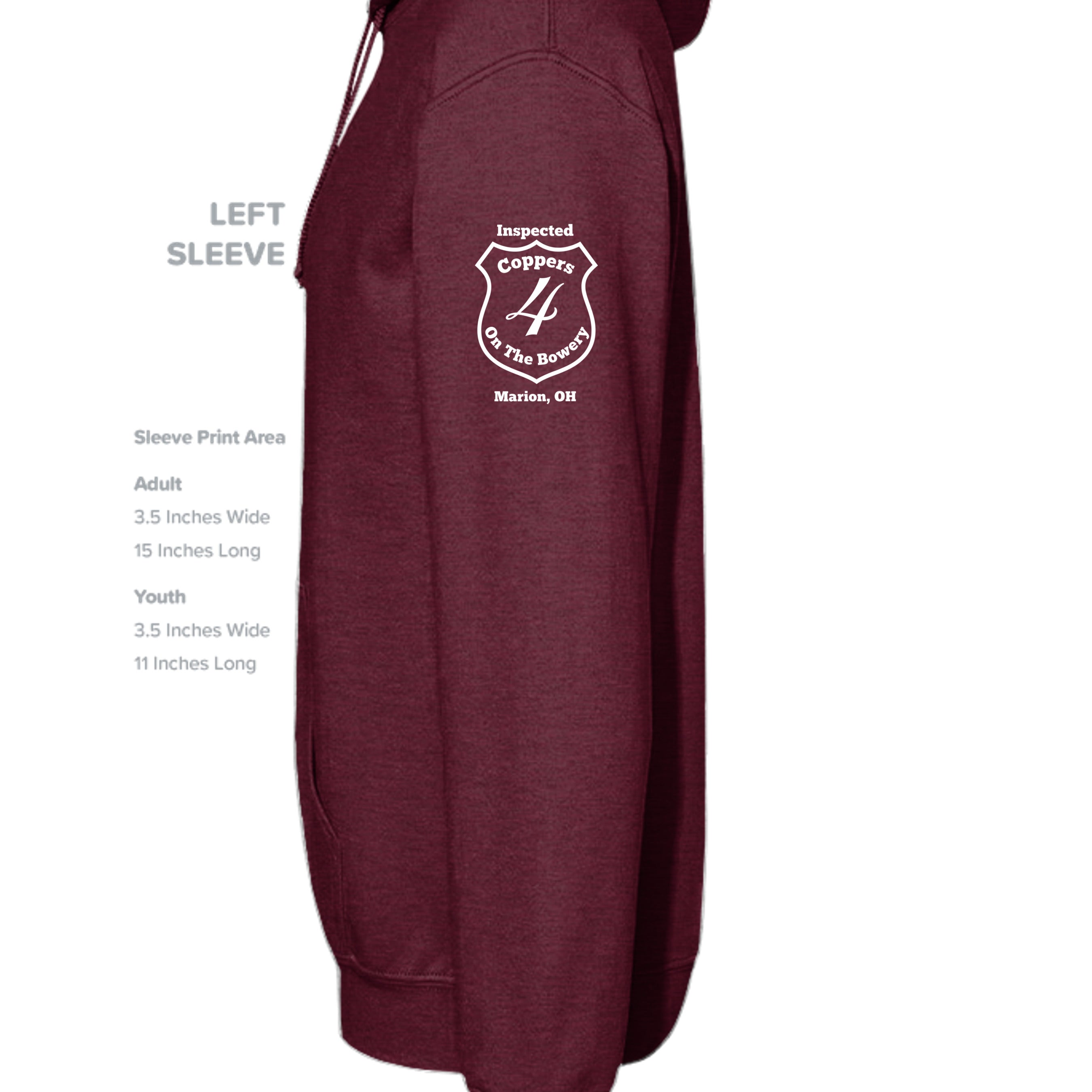Maroon Heather - DT8101 - SLEEVE_LEFT