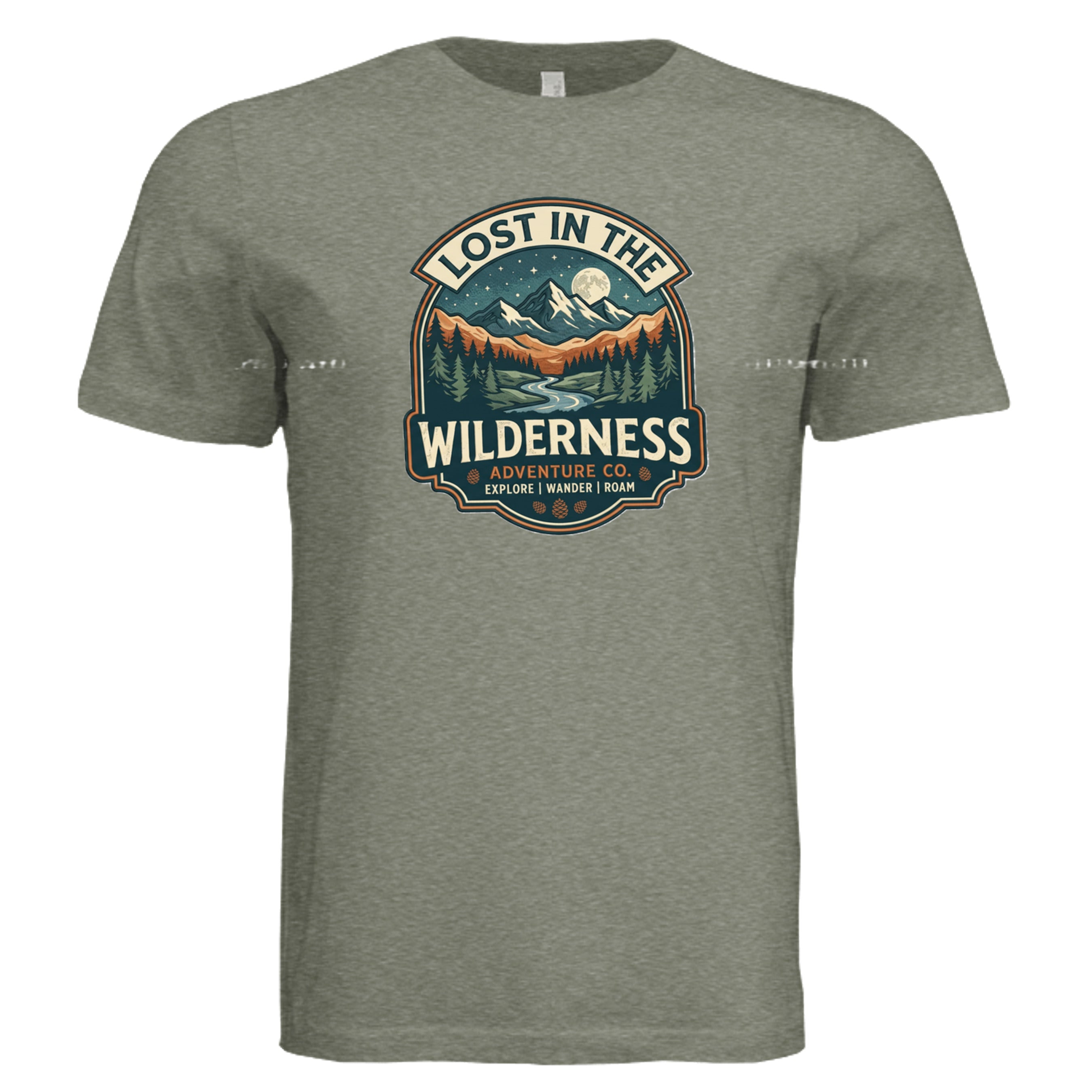 Military Green Triblend - 3413C - FRONT