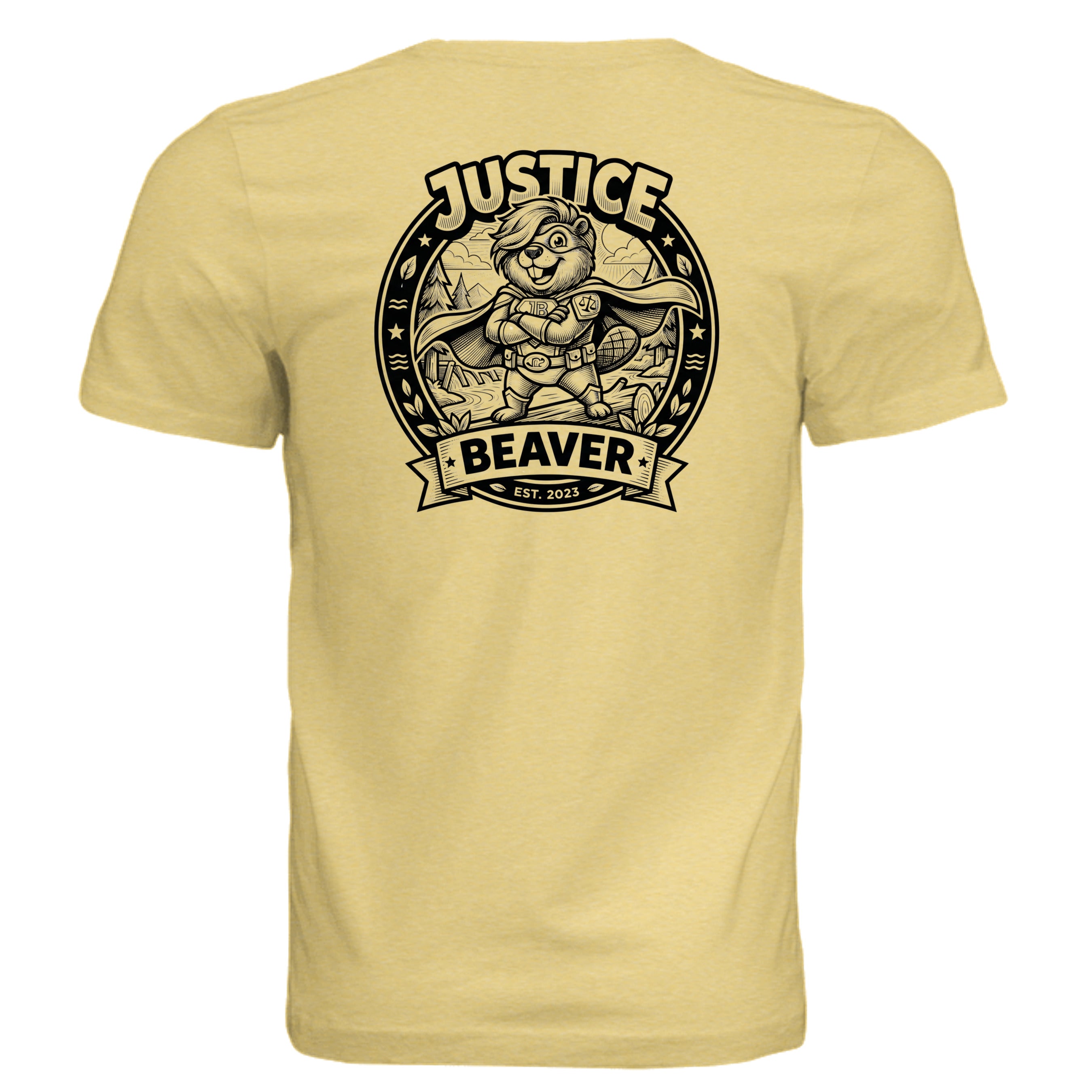 Pale Yellow Triblend - 3413C - BACK