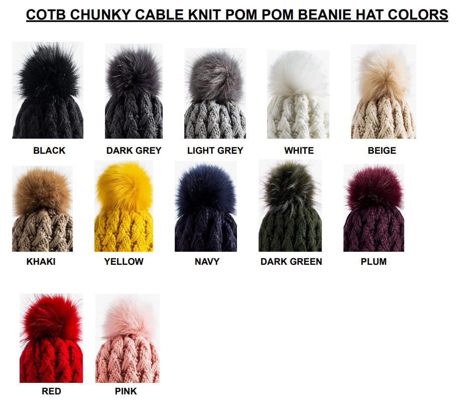 THE NIGHT WATCH: Pompom Beanie w/ Reversible Leather Patch